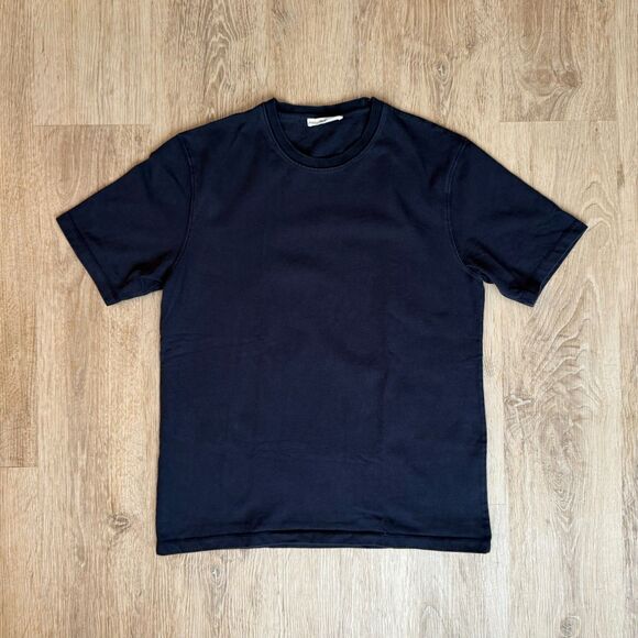 Zara Origins Solid Black T-Shirt Minimalist Style Medium Made In Turkey - Picture 1 of 5